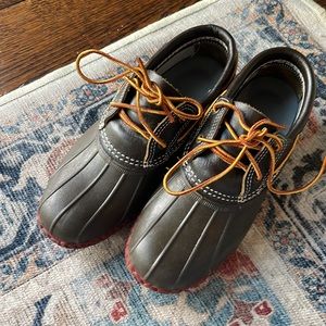 L.L.Bean Boots Two-Eye Boat Gumshoes Winter Shoes Size 8